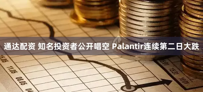 通达配资 知名投资者公开唱空 Palantir连续第二日大跌